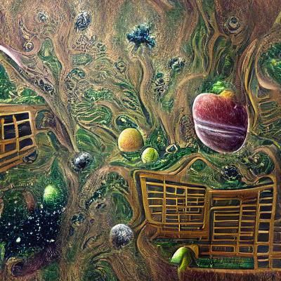 Apple Orchard in Space
