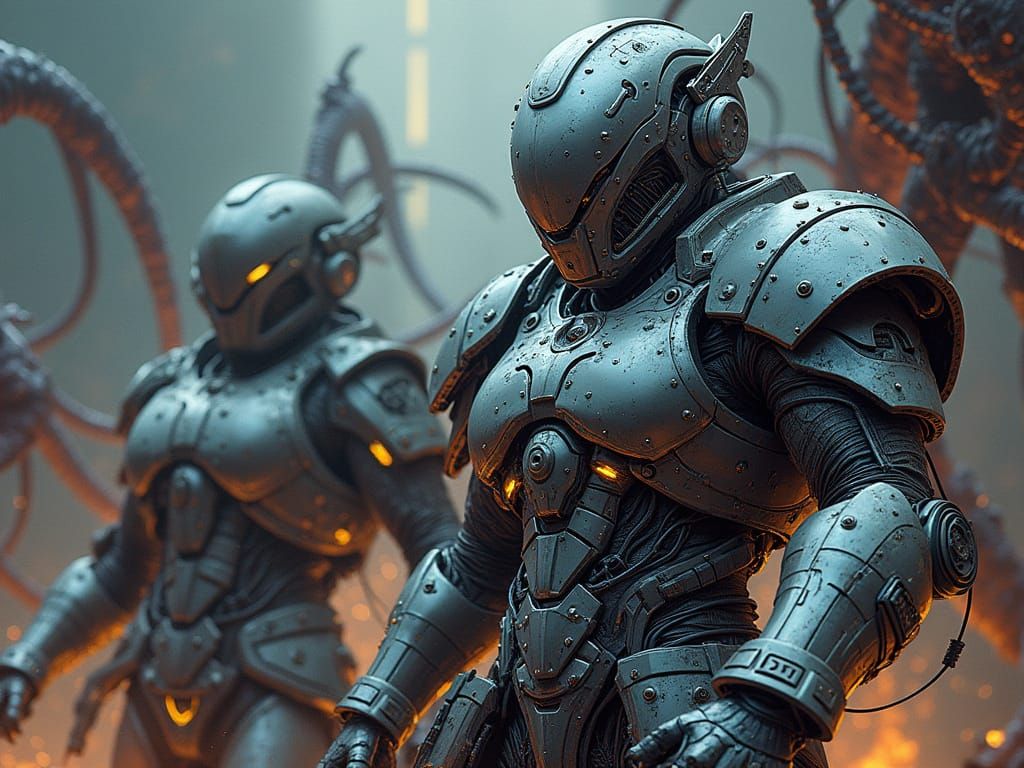 Genetically altered soldiers in gleaming power armor clash with mutated creatures imbued with dark magic. Perhaps one faction relies on slee...