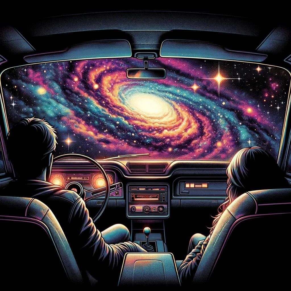 We'll drive and drive for miles.