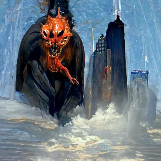 Satan visits New York City.