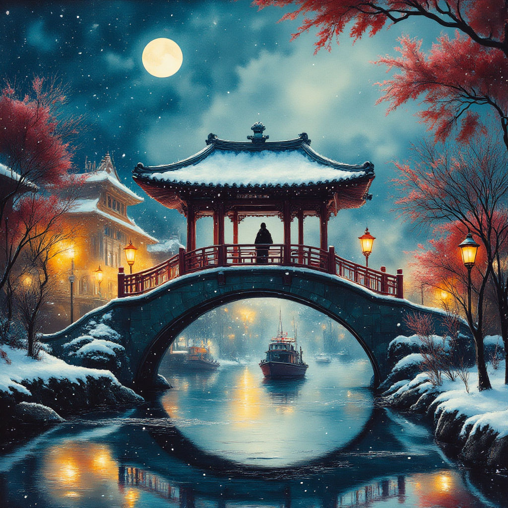 Japanese bridge with Gazebo