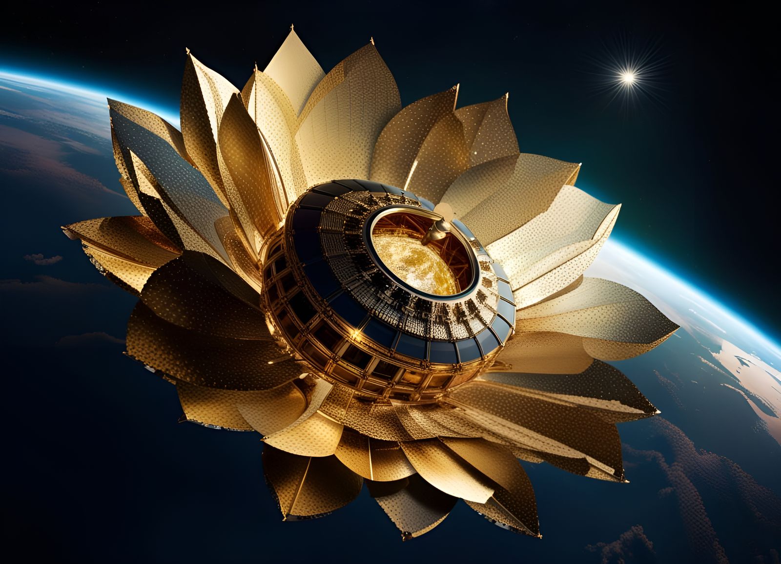 GOLD LOTUS (Geosynchronous Orbital Laser Diffraction Lens for Observation of the Trans-Ultraviolet Spectrum)  by @undefined