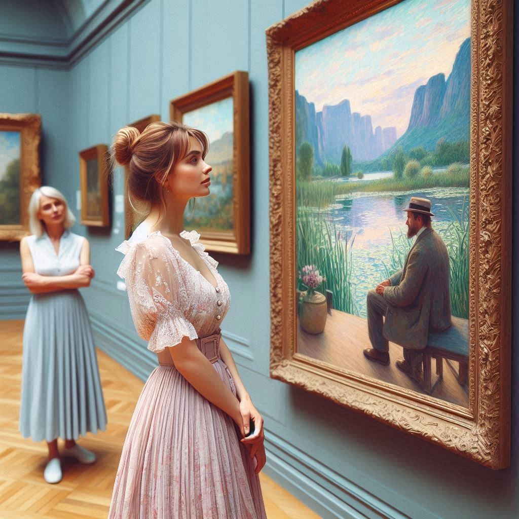 Admiring a Monet