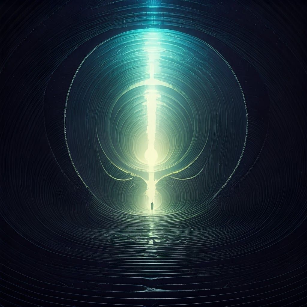 Labyrinthine Dreamscape: Surreal Sci-Fi Digital Art