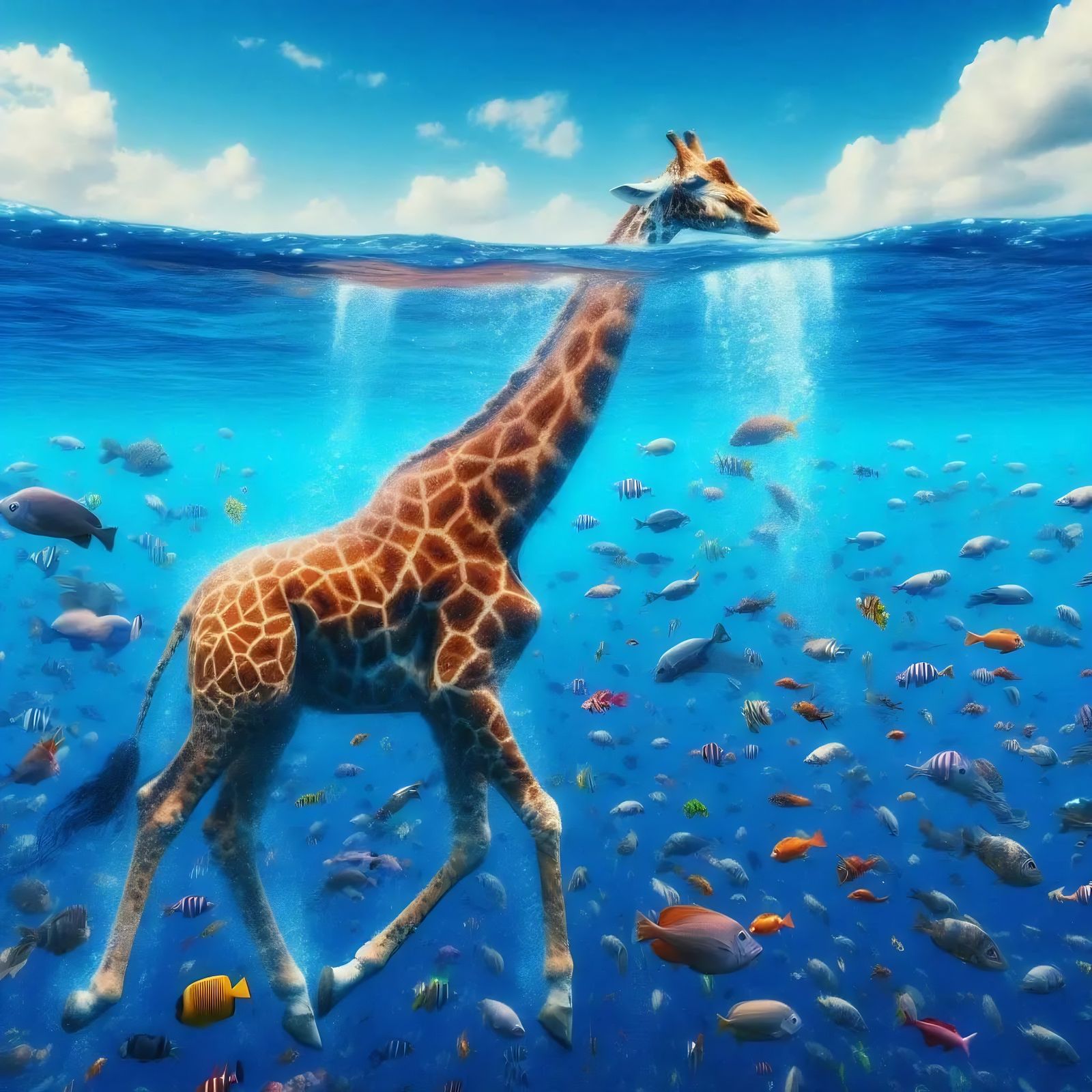 Aquatic Giraffe