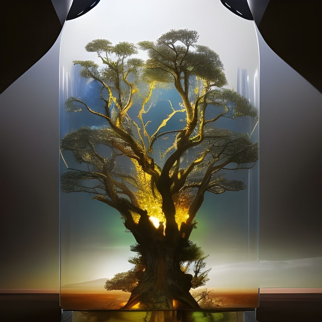 Tree in glass