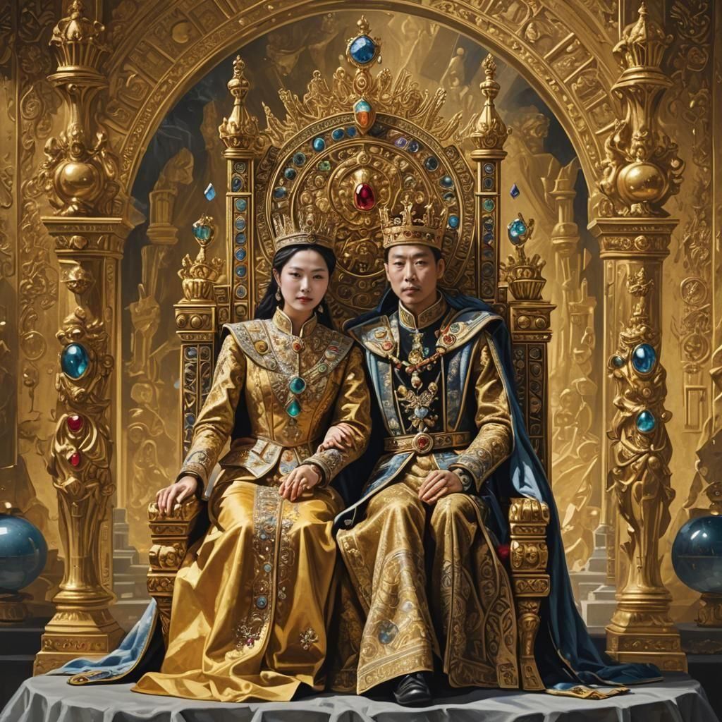 king and a queen