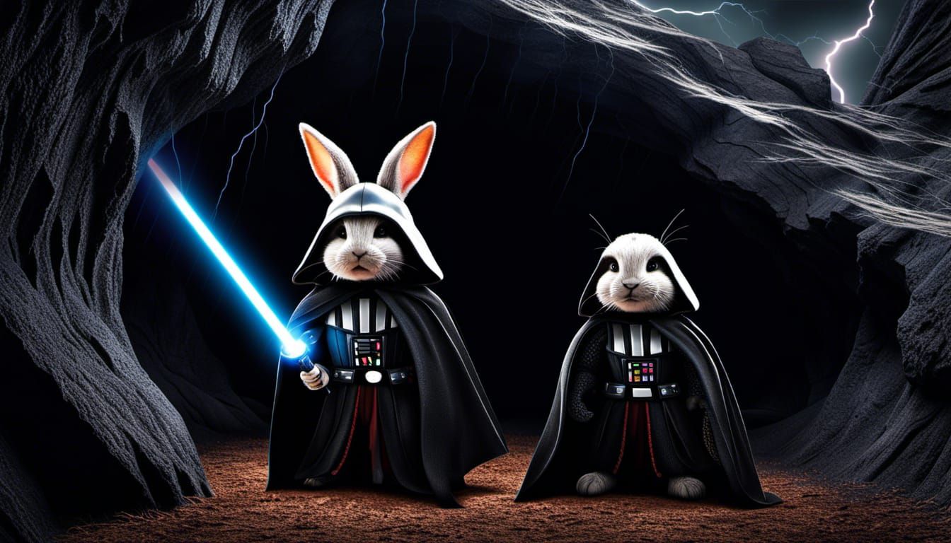 Sith Lord, Darth Bunny. - AI Generated Artwork - NightCafe Creator