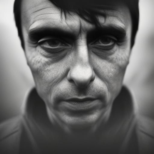 Karate Carl Sagan (B&W) - AI Generated Artwork - NightCafe Creator