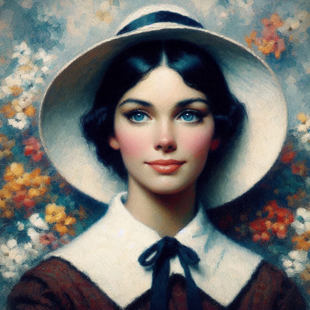 Pretty Girl in Bonnett 2