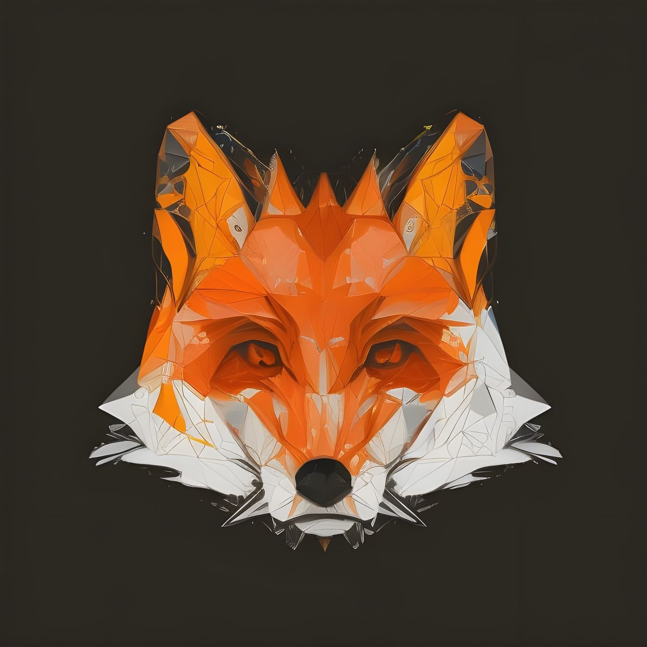Dripping Fox Art in Hyperrealistic Style