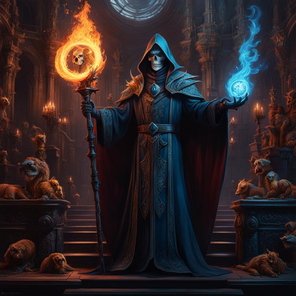 Sorcerer Of Death - AI Generated Artwork - NightCafe Creator