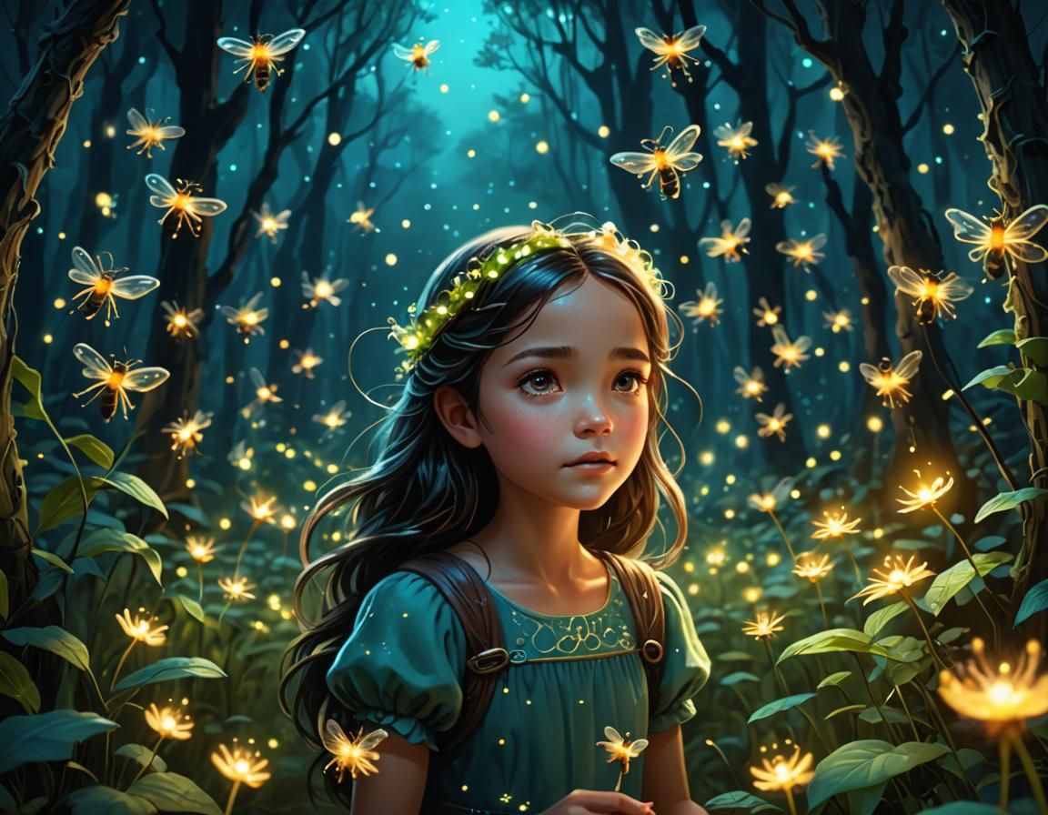 cute fireflies - AI Generated Artwork - NightCafe Creator