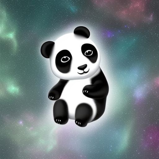 A cute little panda