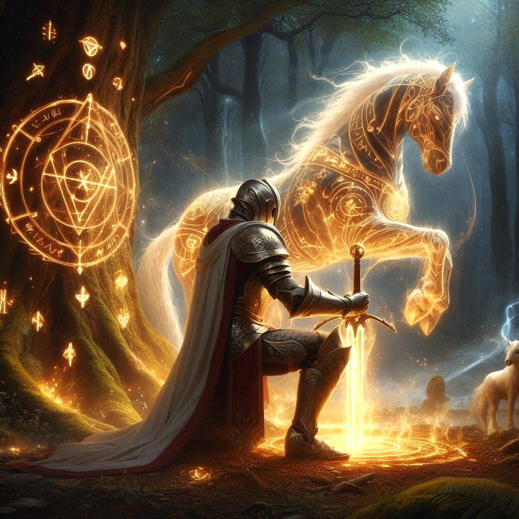 Paladins last prayer, to save his horse