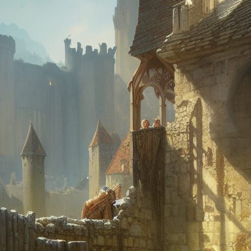 Ruins of a medieval castle