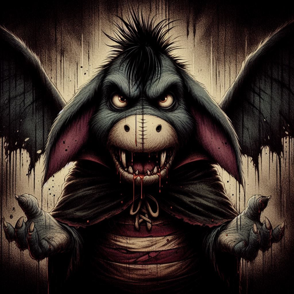 Thanks for noticing me (Vampire + Eeyore)  by @The Secret Cultist