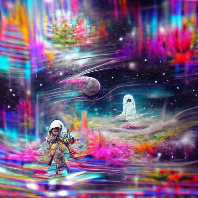 lost astronaut in space