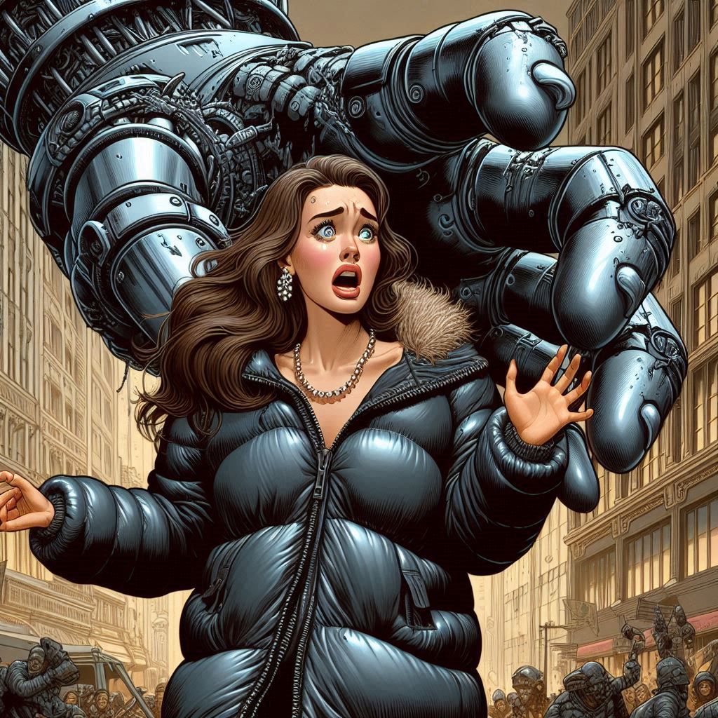 Robot attack in 1950s