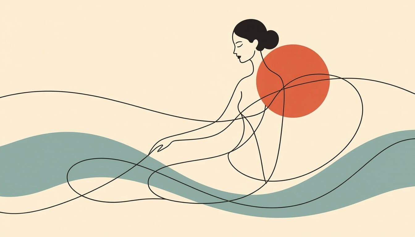 single, continuous line  by @Miriam Cunha