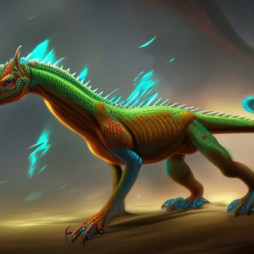 horse lizard hybrid - AI Generated Artwork - NightCafe Creator