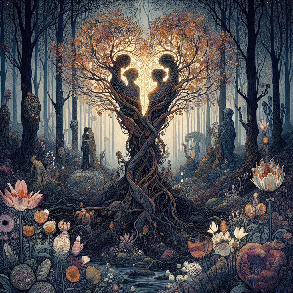 The heart of another is a dark forest, always, no matter how...