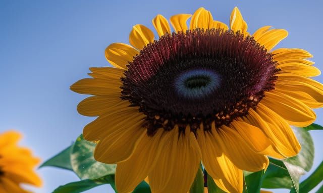 black dahlia in bloom, Professional photography, natural lig...