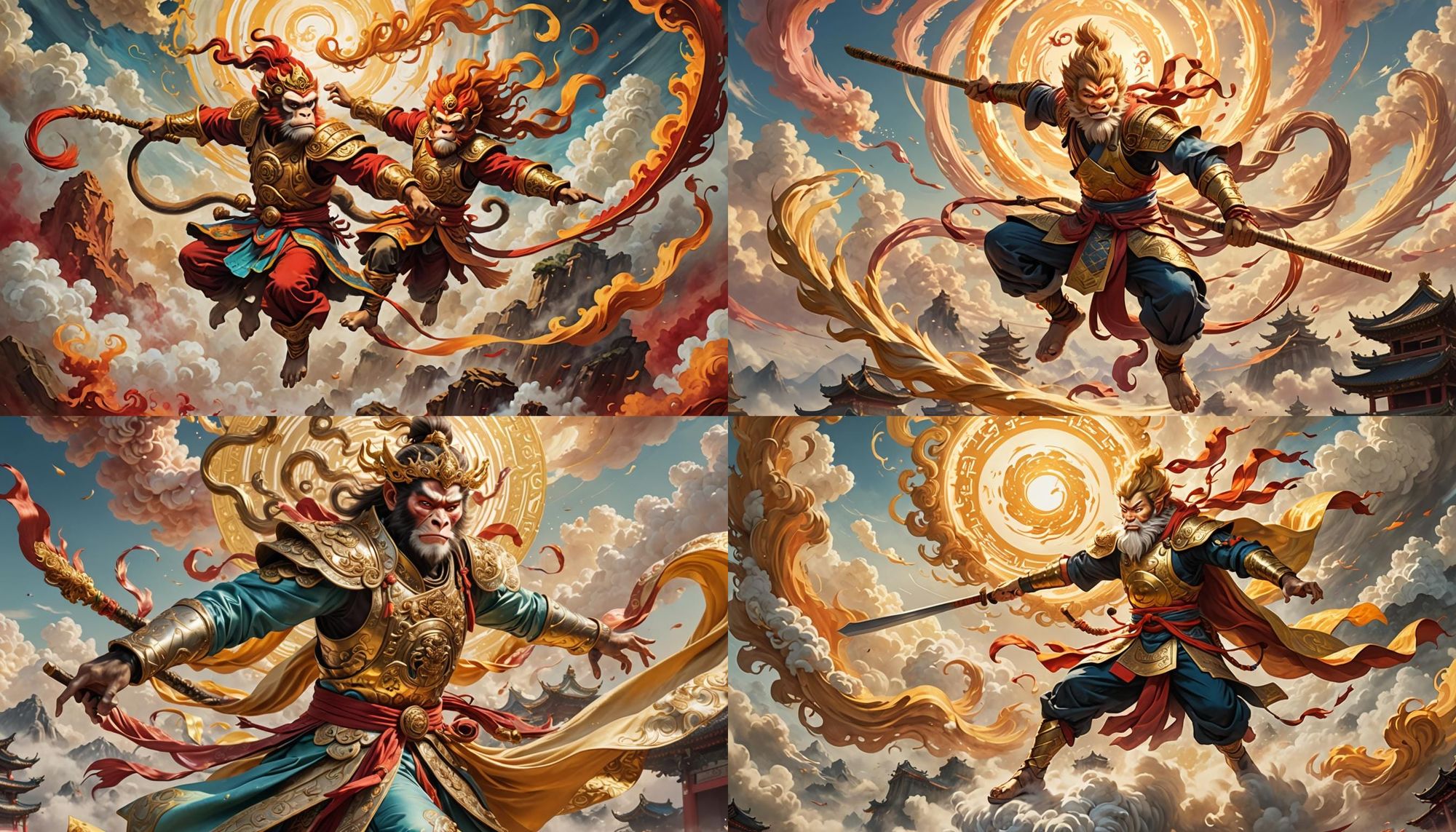 The iconic Chinese mythological figure, Sun Wukong, also