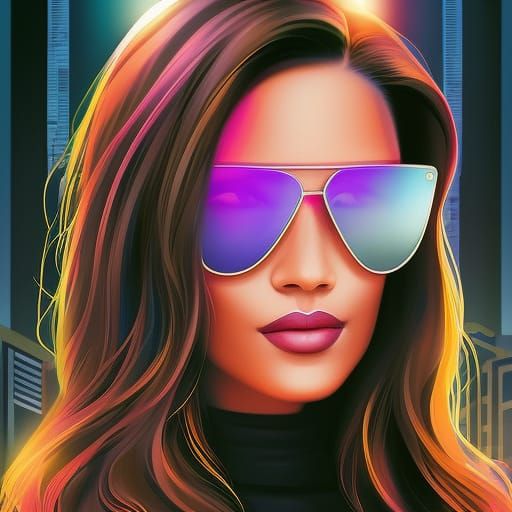 Neon Cybergirl
