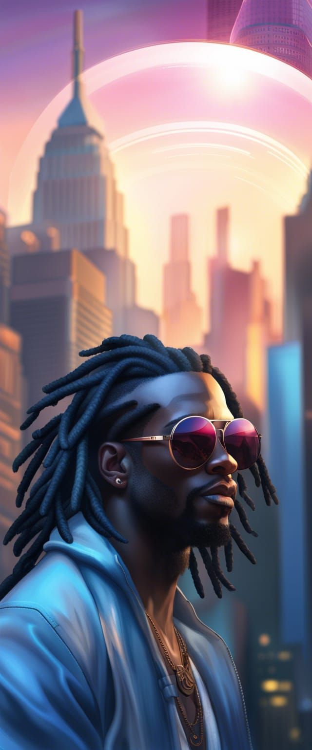 Black man with dreads - AI Generated Artwork - NightCafe Creator