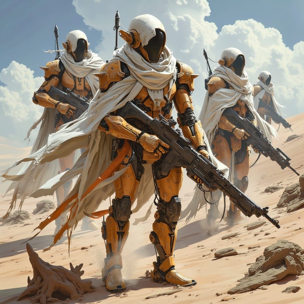 <lora:Badlands Flux:1.0> A Charizard inspired futuristic soldier