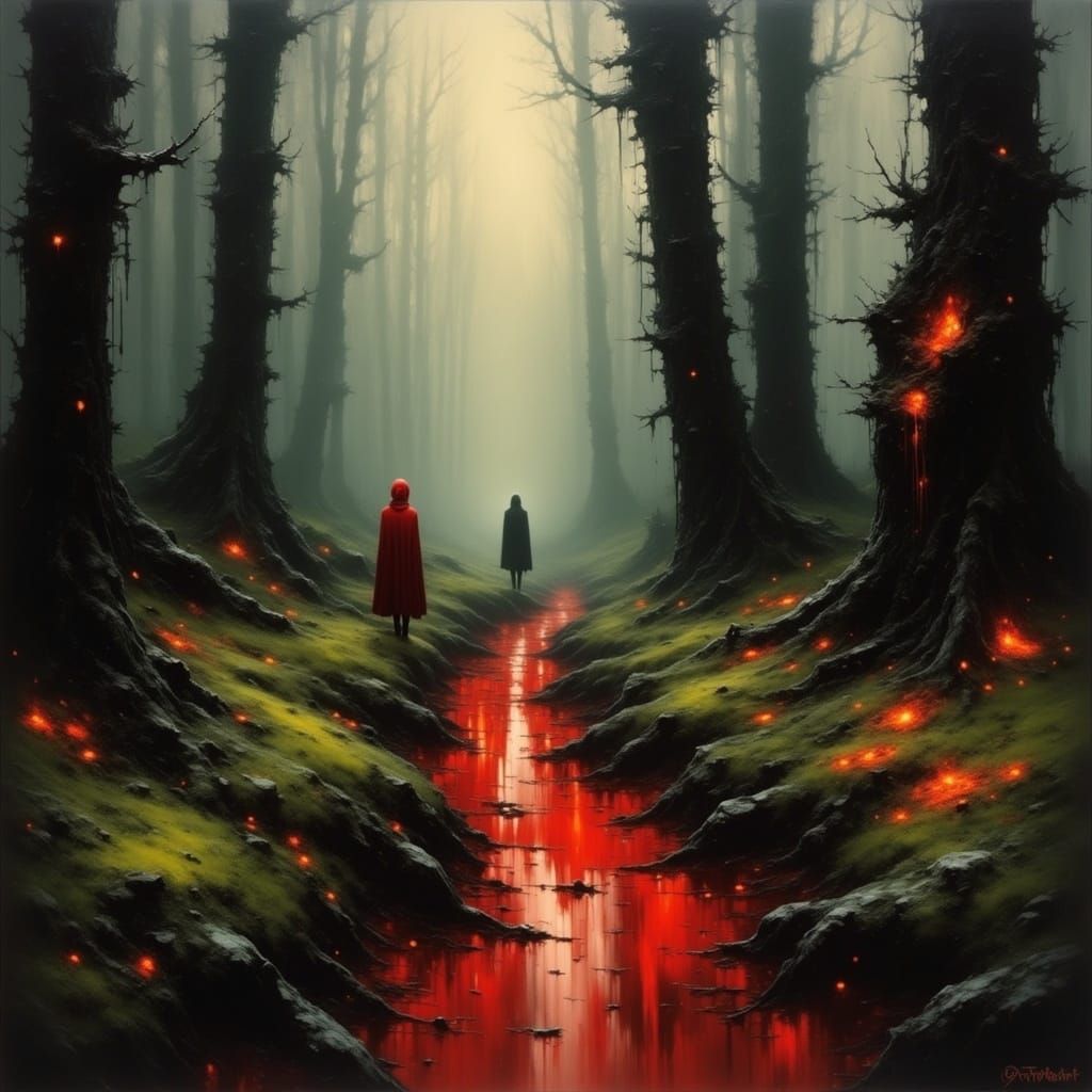 The little red riding hood <lora:Gloomshade:1.0> 