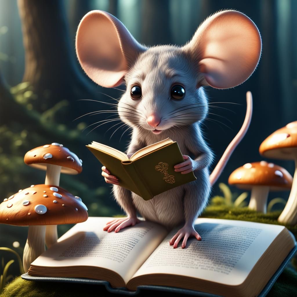 Book Mouse  by @Litnut17