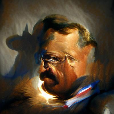 teddy roosevelt portrait chiaroscuro
