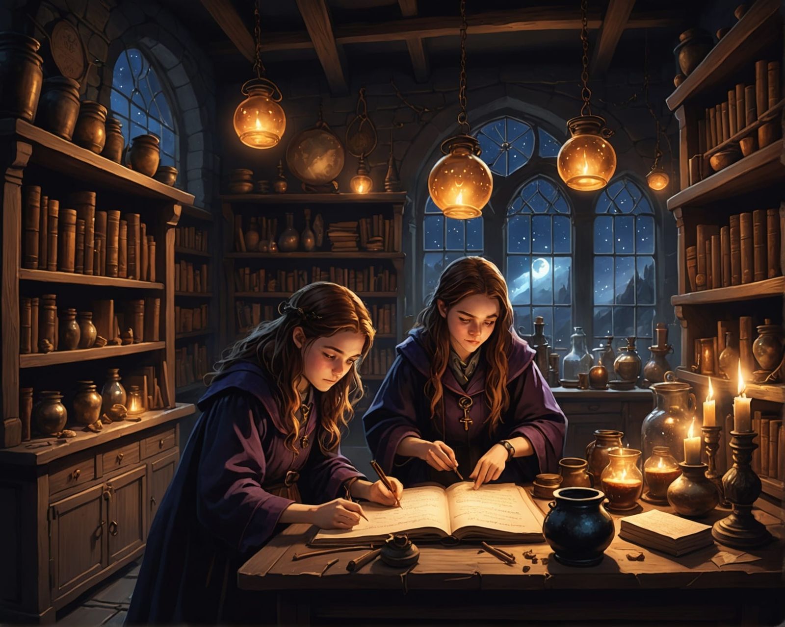 Practicing Spells and Potions  by @Declo Dee