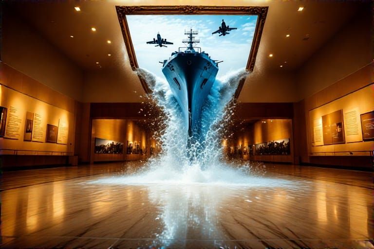 "Fleeing the Warzone - Naval Museum style"