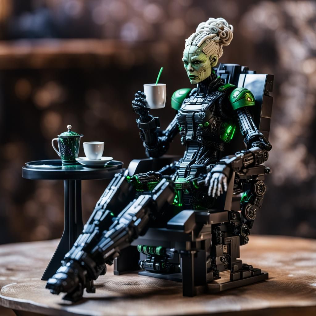 The Borg Queen enjoying a sunday off.  by @Whirlwinds of Whimsy