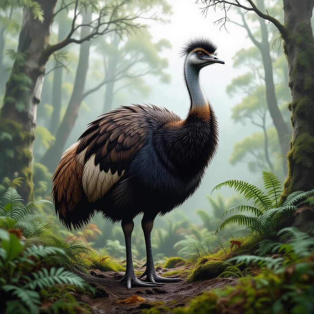 a Moa bird an extinct species from New Zealand ...  by @berly