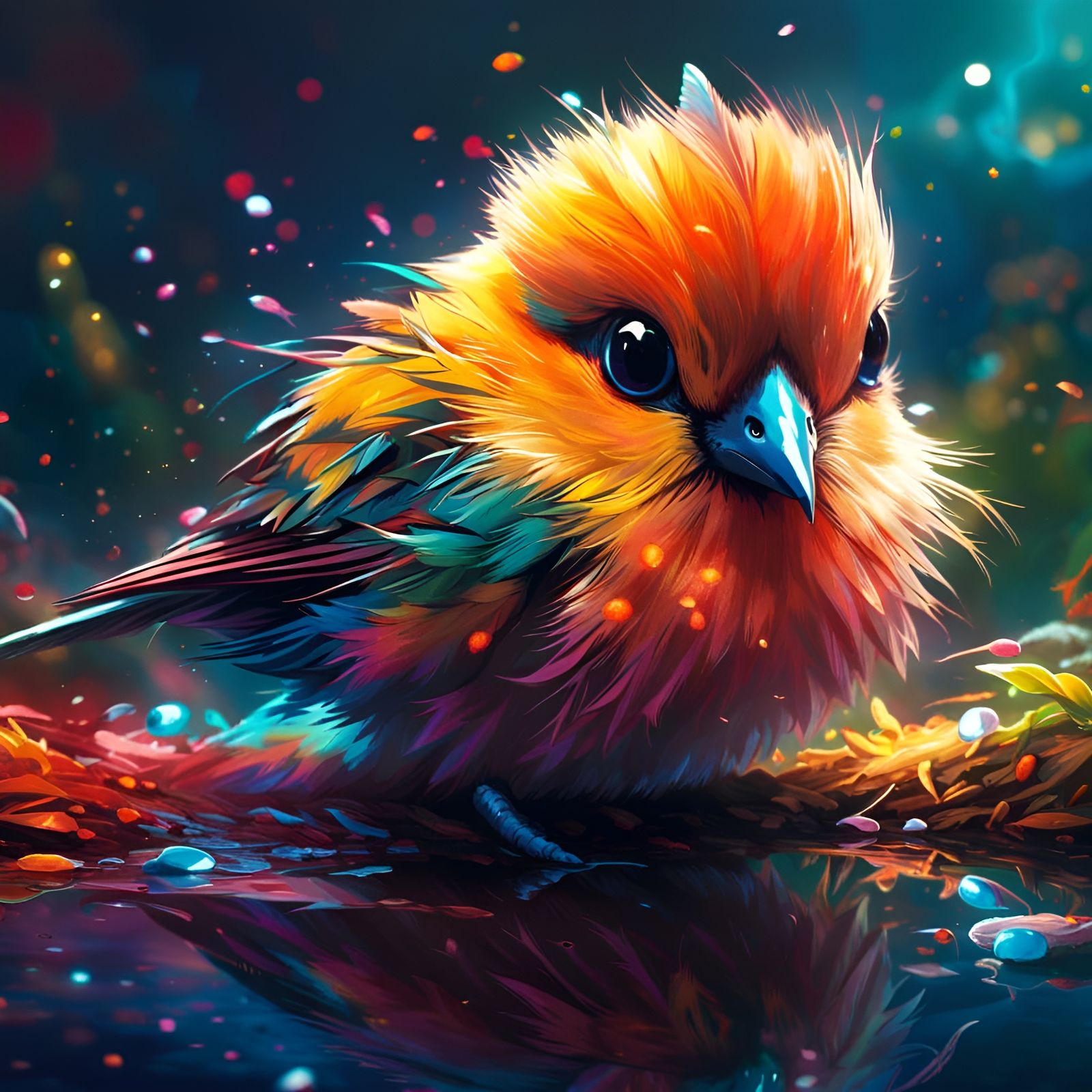 Colorful bird