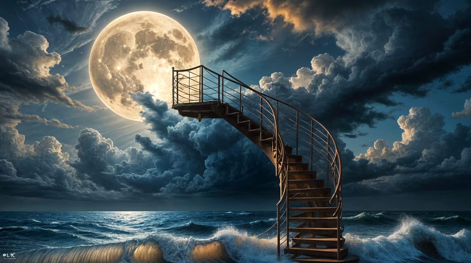 A staircase to reach the moon  by @Francis H