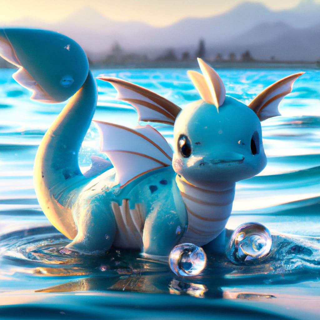 Water/Dragon Pokémon - AI Generated Artwork - NightCafe Creator