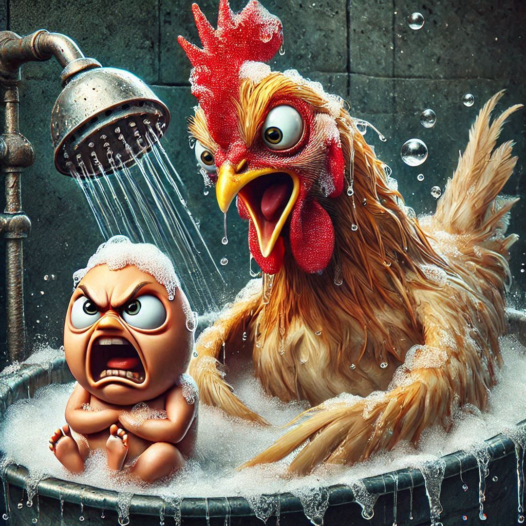 Angry Eggs - BATHING