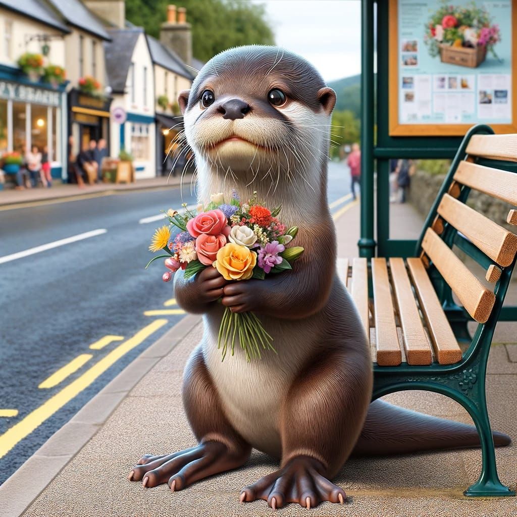 waiting for the bus