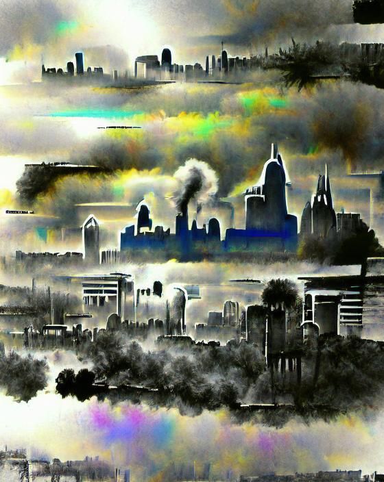 A City Dissipating into Smoke