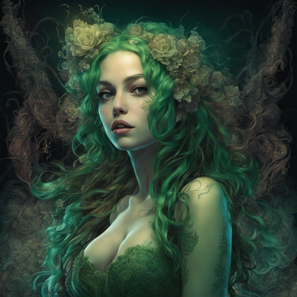 Green Rose Witch