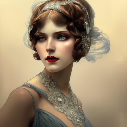 1920s portrait - AI Generated Artwork - NightCafe Creator