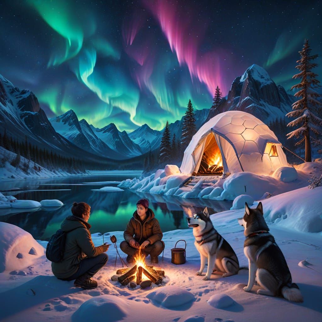 Winter camping  by @Neverland