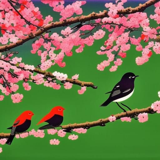 Japanese Mosaic Art: Cherry Blossoms and Zen Gardens