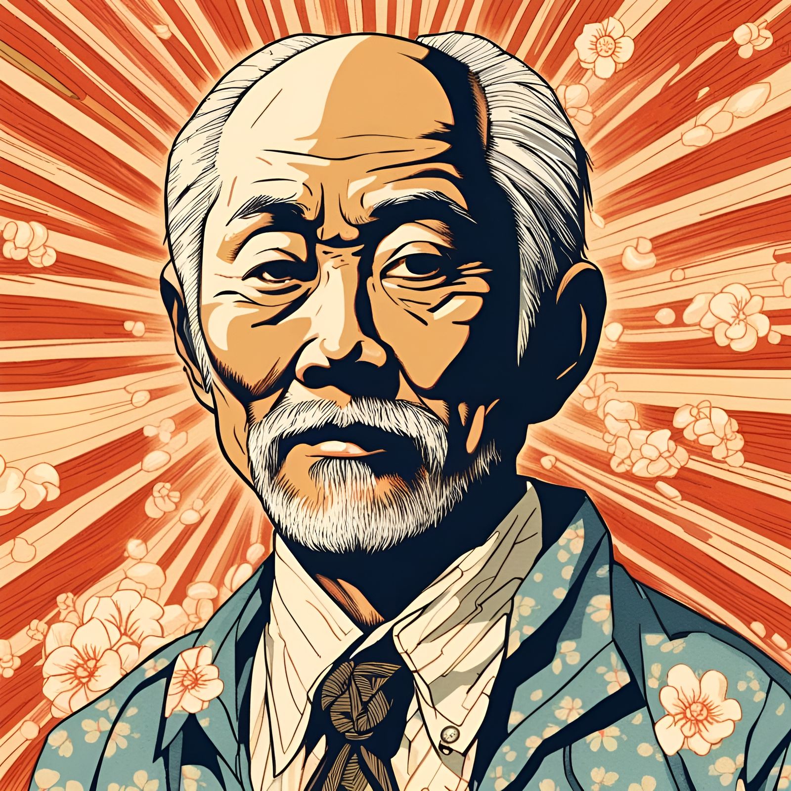 Portrait of Mr. Miyagi AI Generated Artwork NightCafe Creator