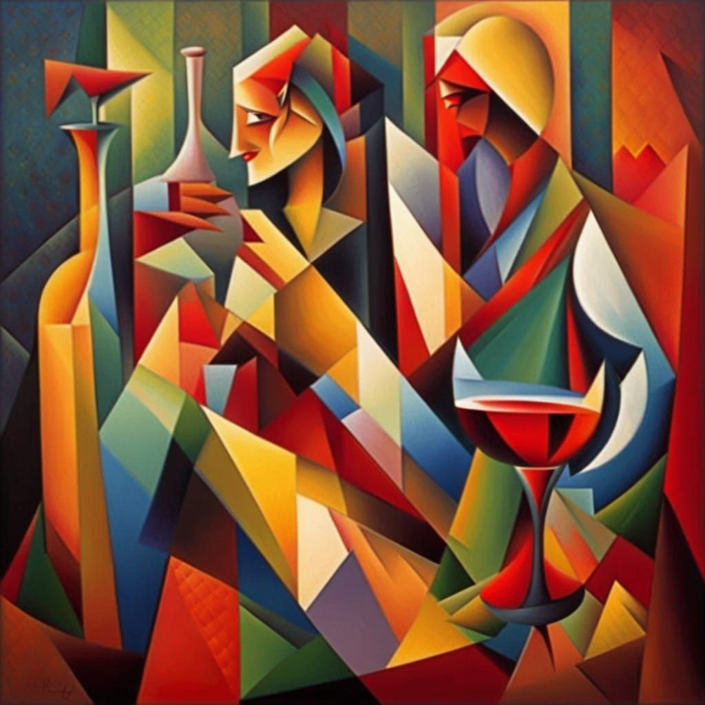 Wine ought to be drunk - AI Generated Artwork - NightCafe Creator